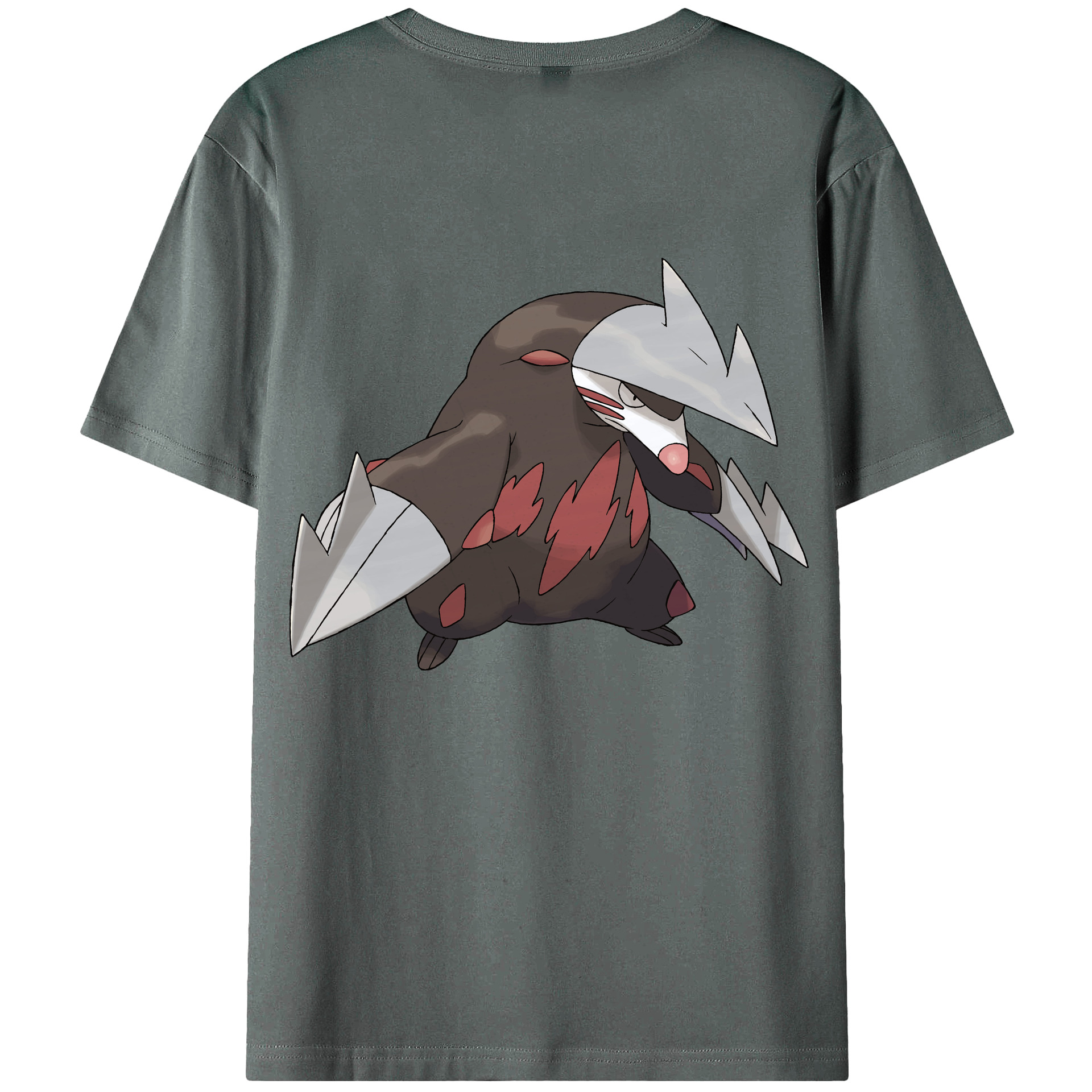（画像用） ポケットモンスター Pokémon 綿100％ メンズ半袖Tシャツ（バックプリント） 通気性